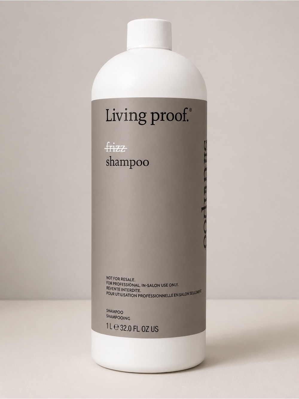 Living proof Frizz Shampoo — Gray and White Bottle